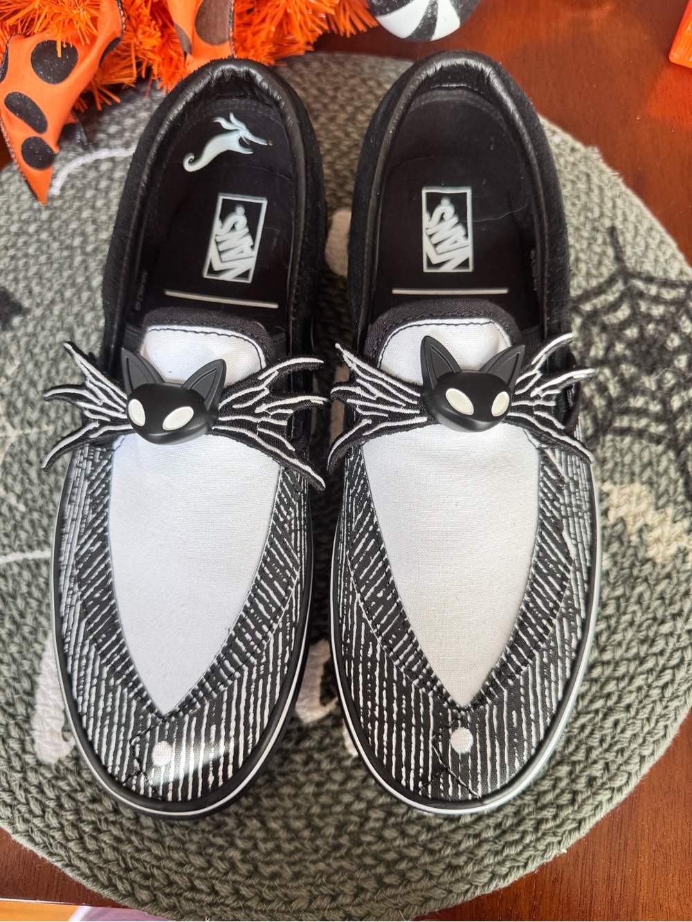 Disney Tim Burton's NBC Vans Jack Skellington Slip-On Size 9